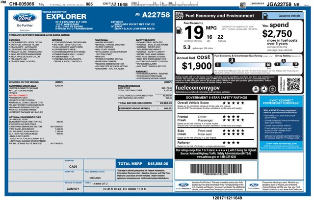 Used 2018 Burgundy Ford XLT image 37