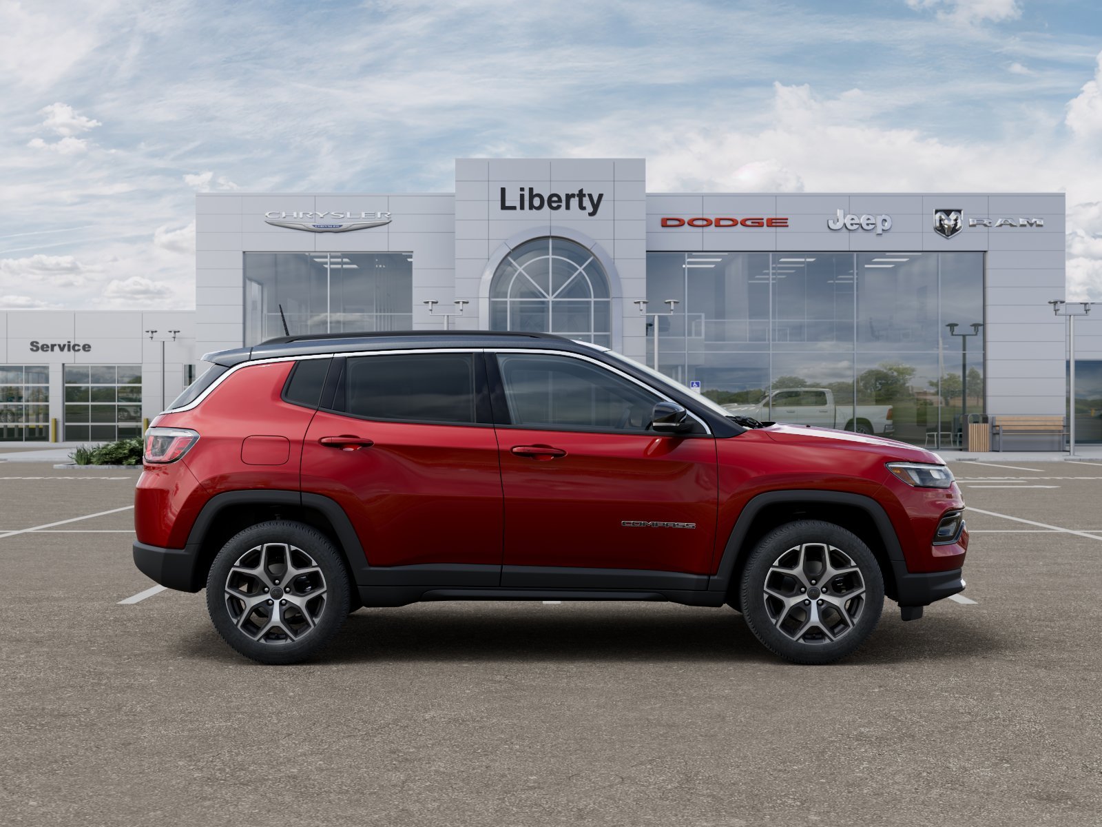 New 2026 Red Hot Pearl-Coat Exterior Paint Jeep Limited image 56