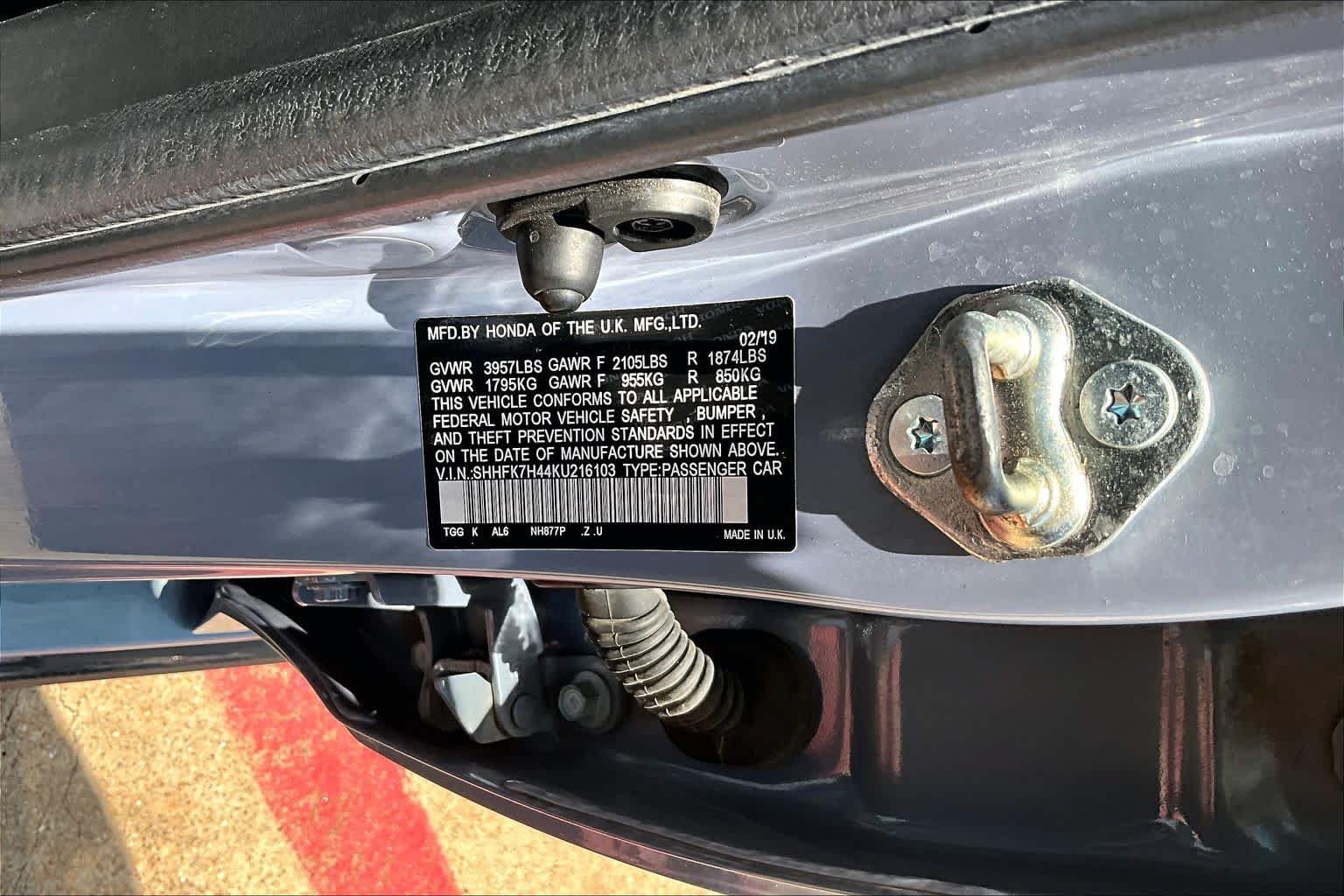 Used 2019 Sonic Gray Pearl Honda Sport image 34