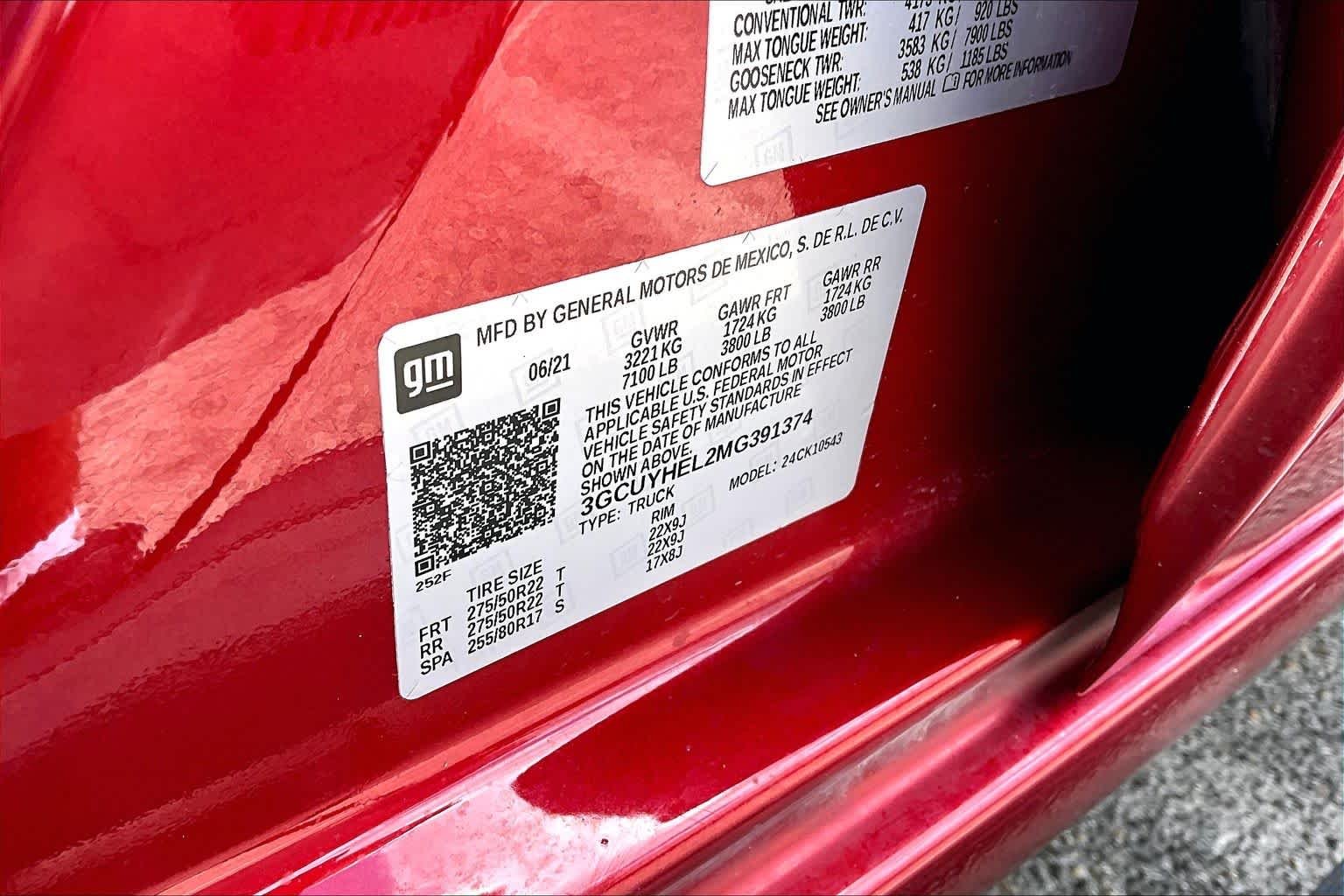 Used 2021 Cherry Red Tintcoat Chevrolet High Country image 35