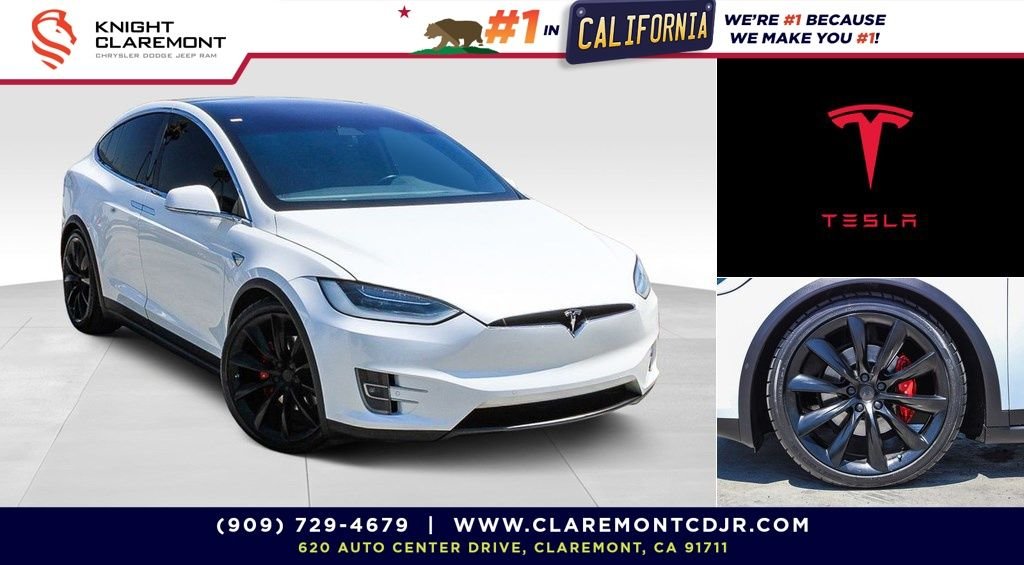 Used 2019 Pearl White Multi-Coat Tesla P100D image 1