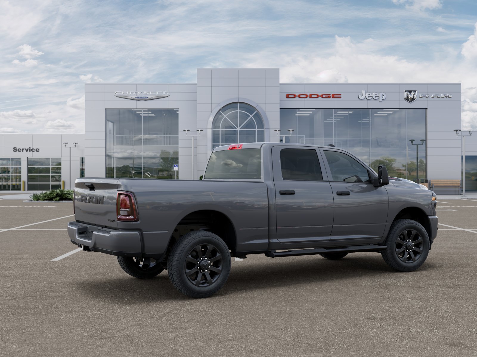 New 2026 Ceramic Gray Clear-Coat Exterior Paint RAM Black Express image 4