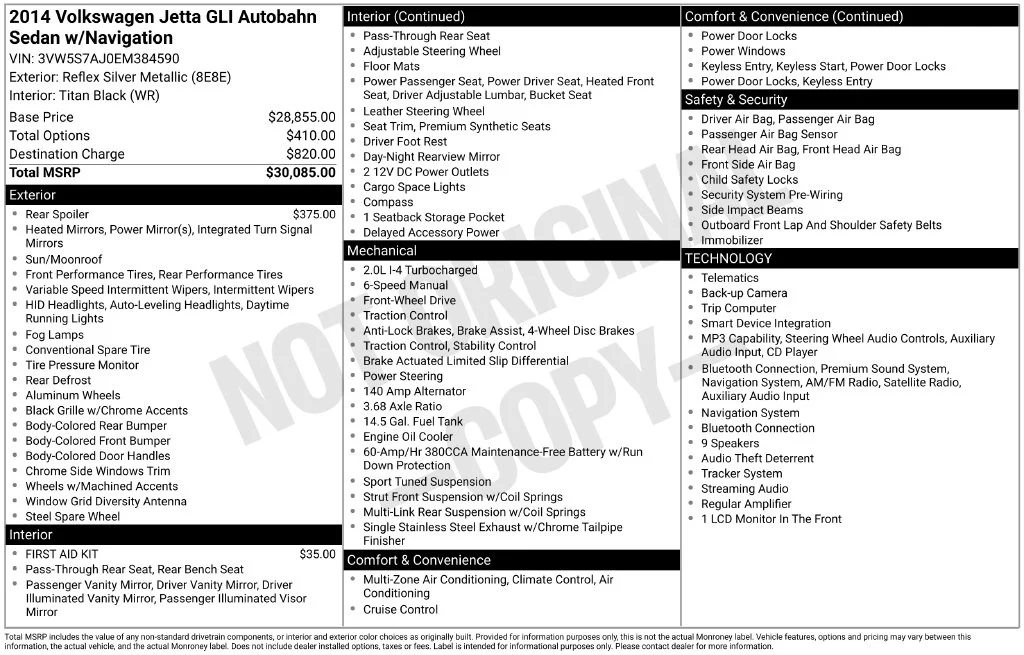 Used 2014 Silver Volkswagen GLI image 32