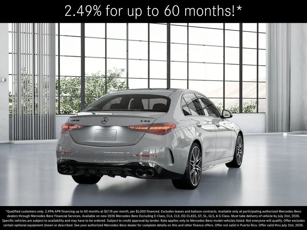 New 2026 MANUFAKTUR Alpine Grey Mercedes-Benz AMG® C 43 4MATIC Sedan image 23