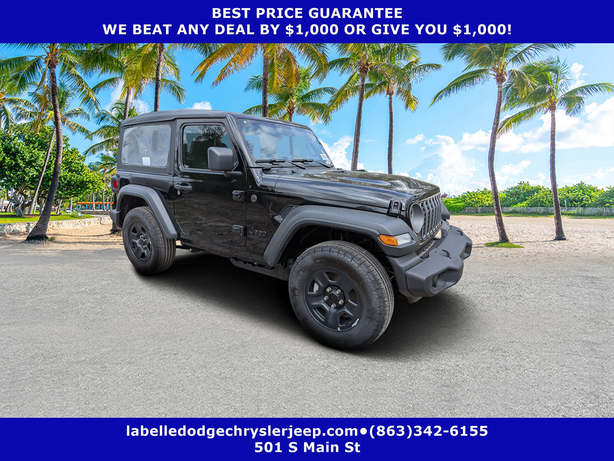 New 2026 Black Clear-Coat Exterior Paint Jeep Sport image 1