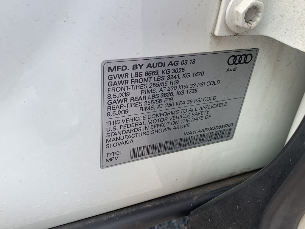 Used 2018 Carrara White Audi 3.0T Premium Plus image 39