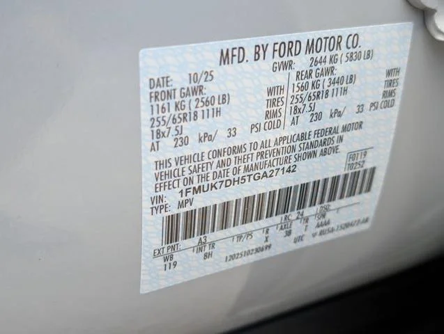 New 2026 Space White Metallic Ford Active image 15