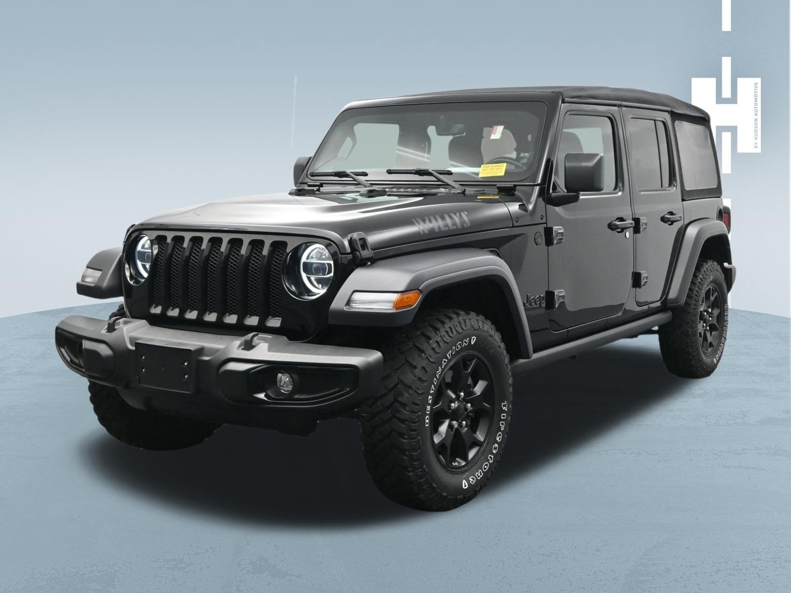 Used 2022 Black Clearcoat Jeep Unlimited Willys image 1