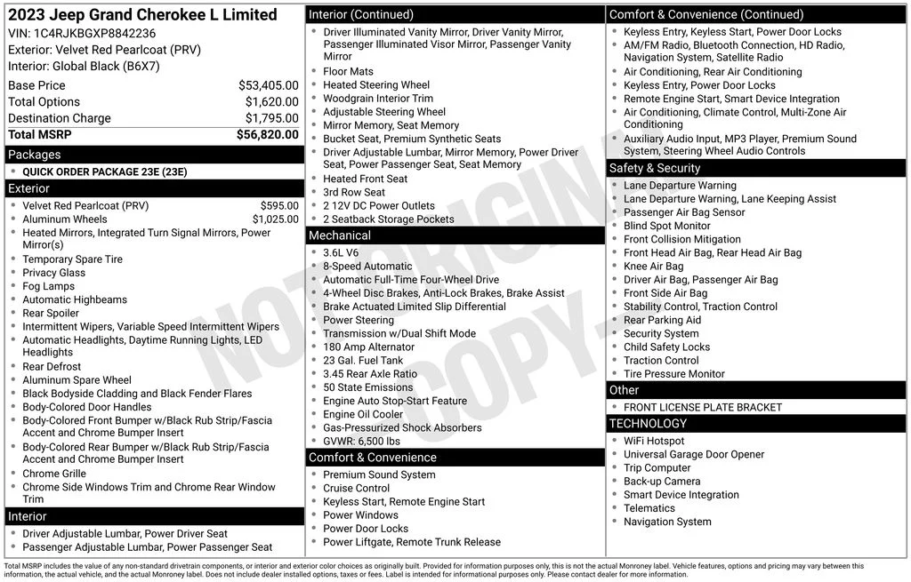 Used 2023 Red Jeep Limited image 5