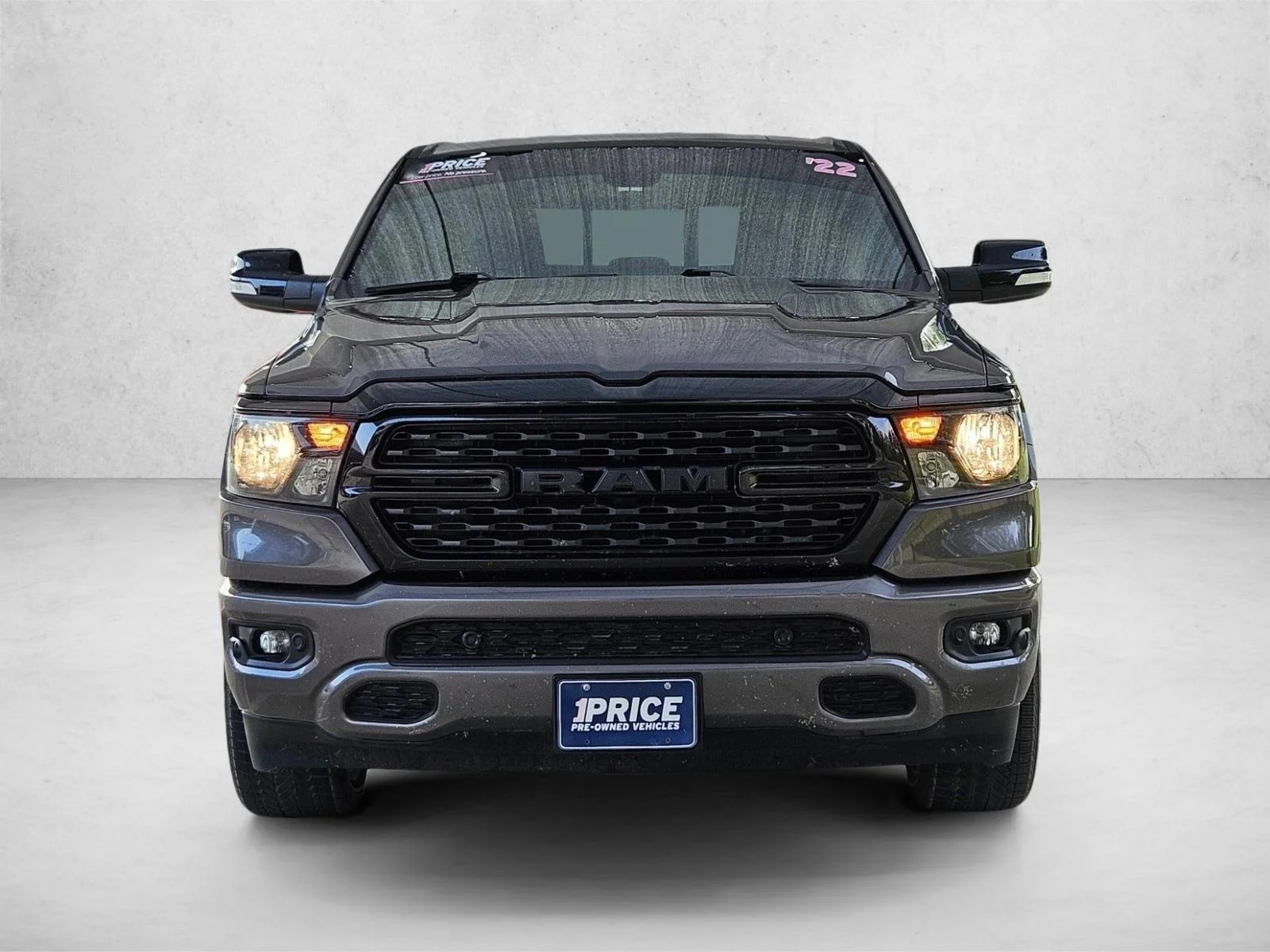 Used 2022 Granite Crystal Metallic Clearcoat RAM Big Horn image 2