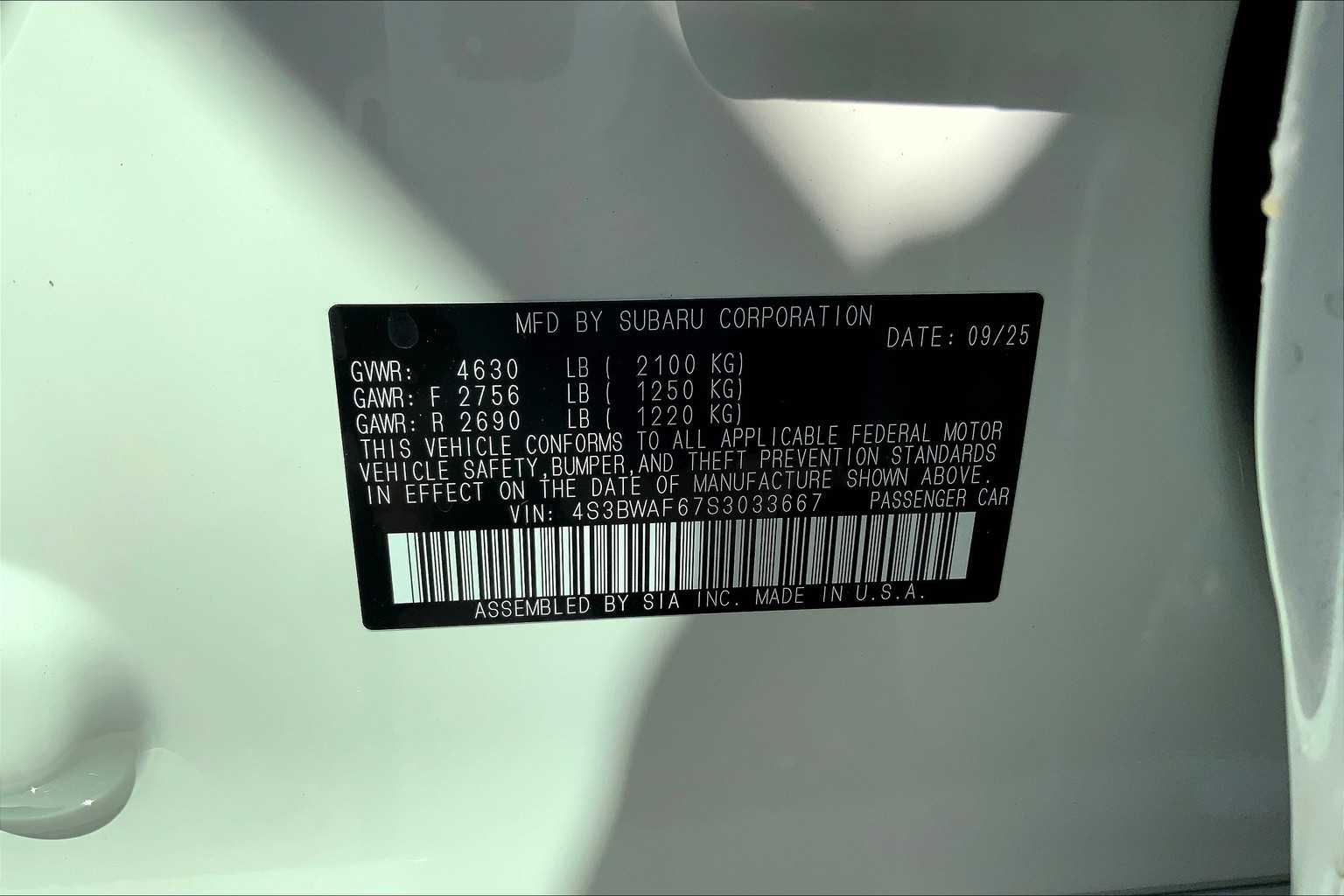 2025 Subaru Legacy Premium - Photo 20