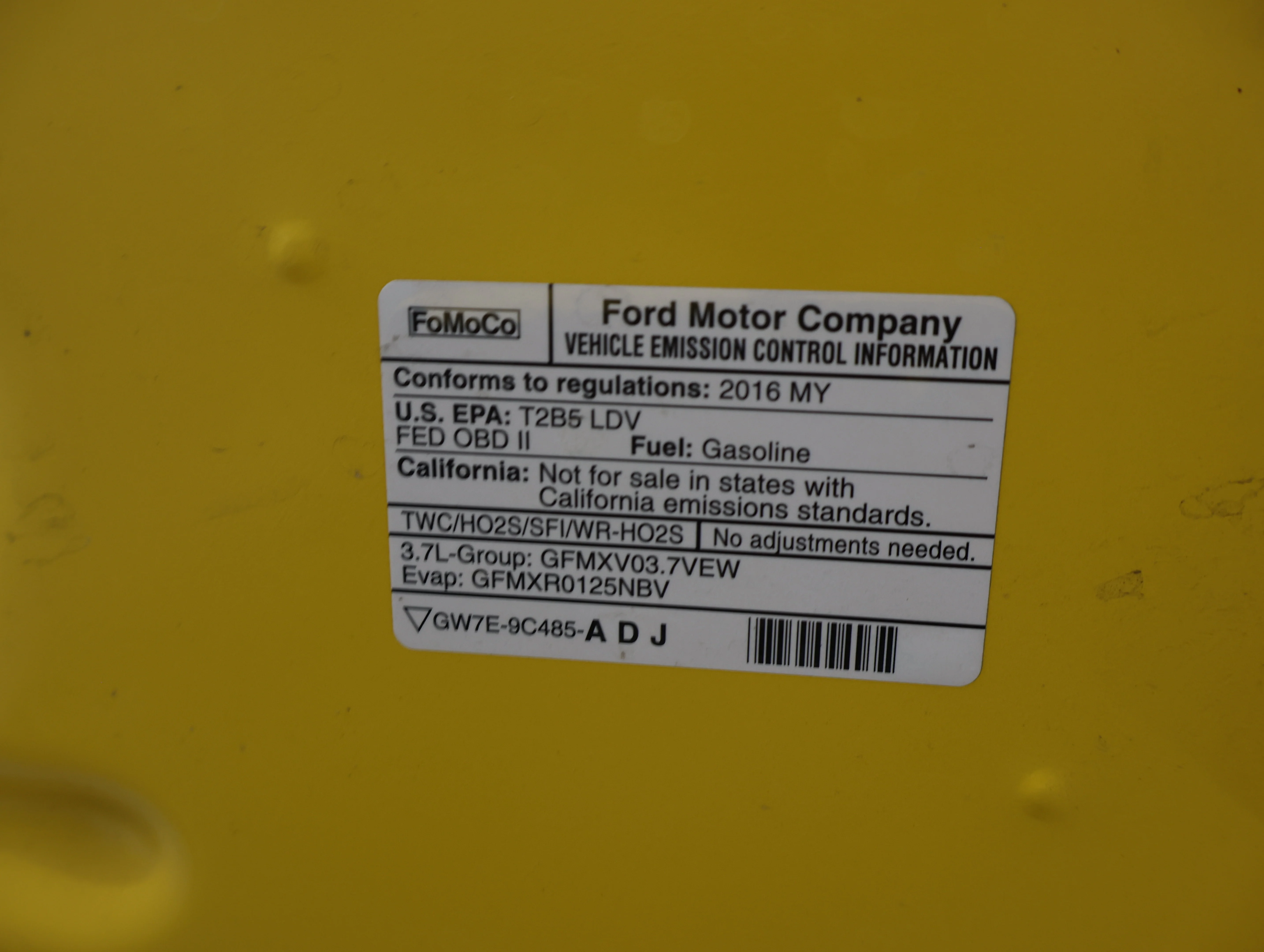 Used 2016 Triple Yellow Tri-Coat Ford V6 image 19