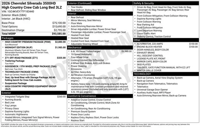 2026 Chevrolet Silverado 3500HD High Country - Photo 28