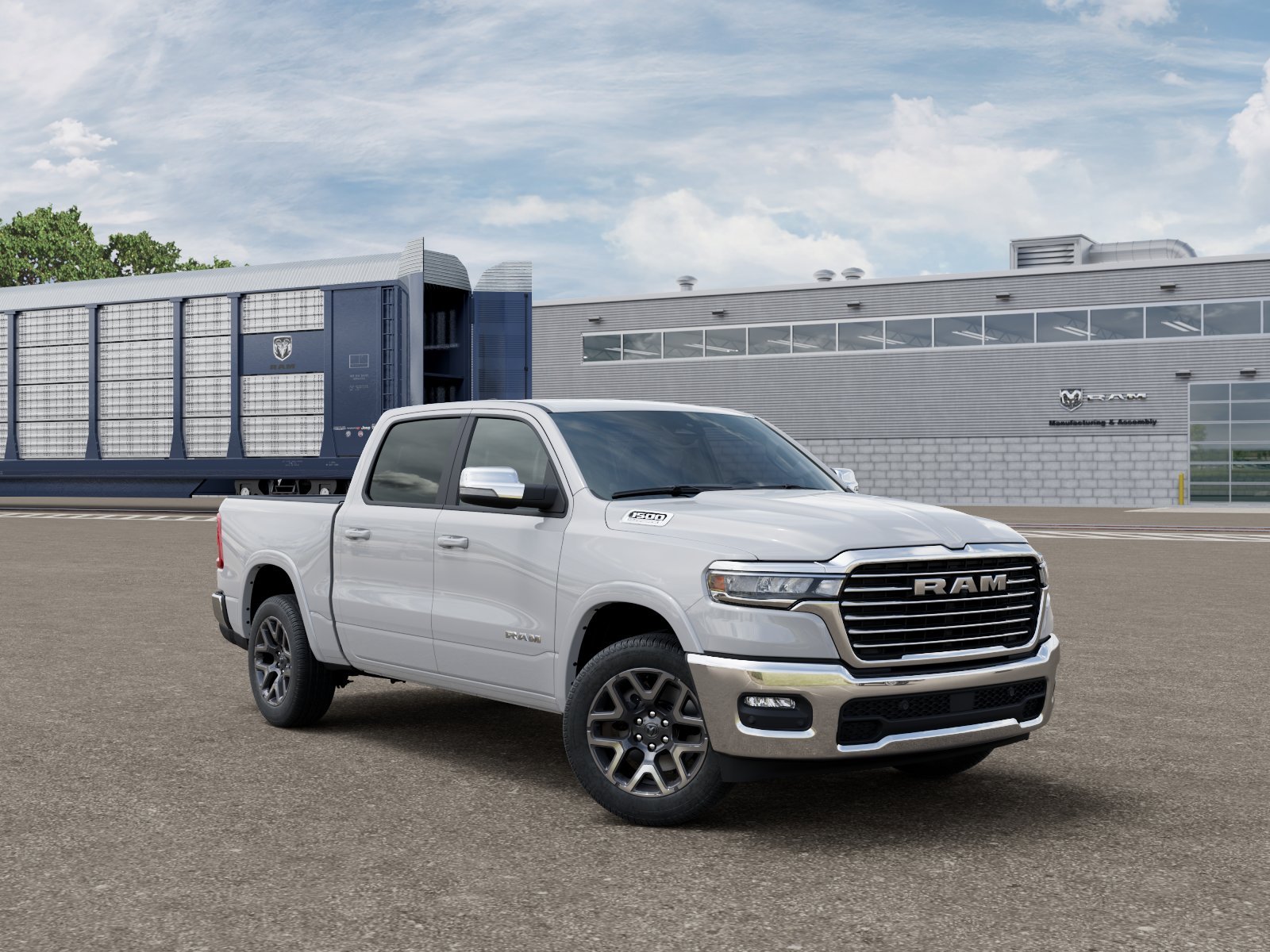 New 2026 Bright White Clear-Coat Exterior Paint RAM LARAMIE image 12
