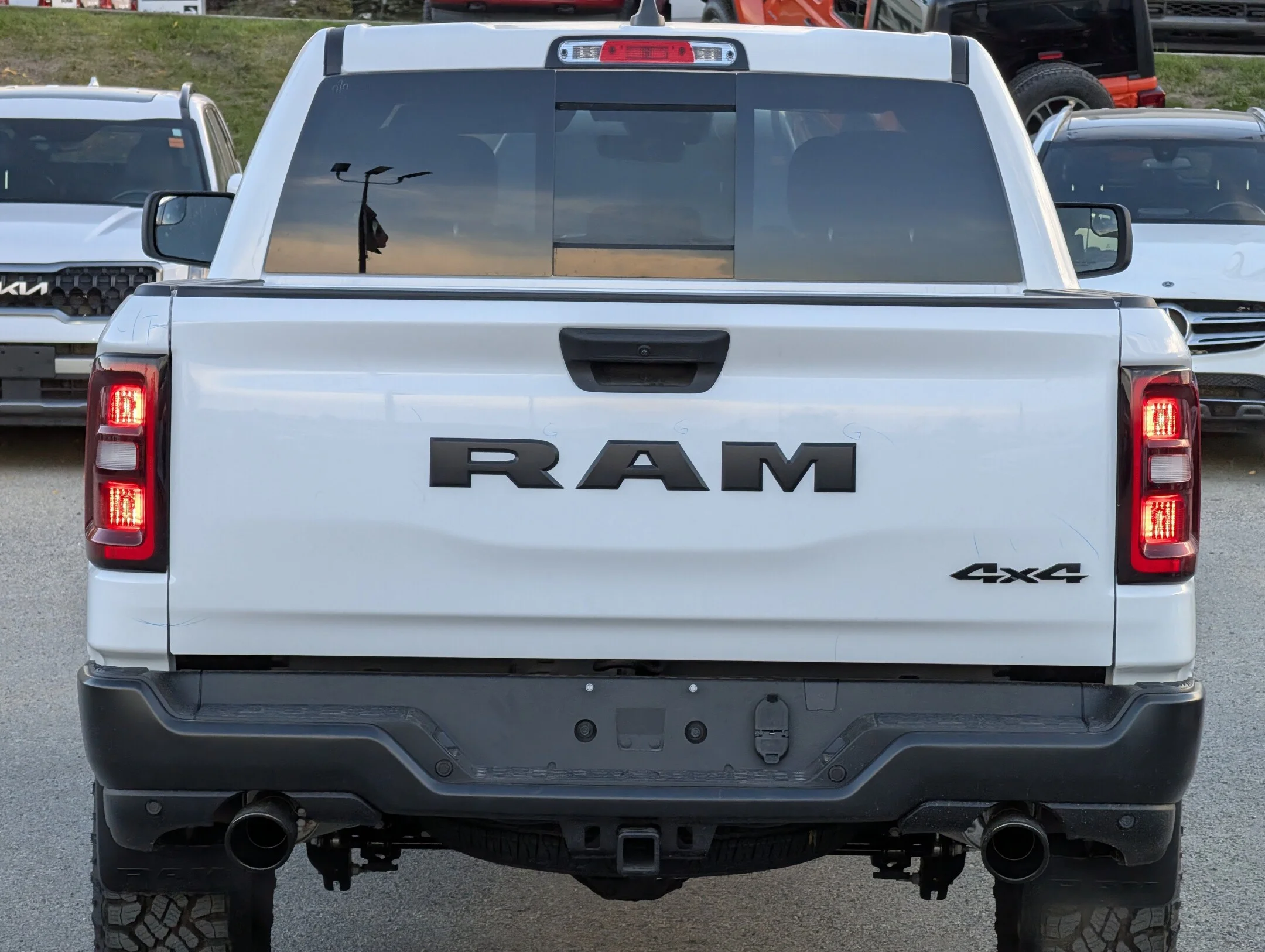 New 2026 White RAM Warlock - - E-Locker Axle - 18 Black Wheels - Skid Plates - Trailer Brake Control & More! image 7