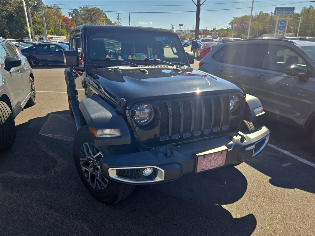 Used 2021 BLACK CLEARCOAT Jeep Unlimited Sport S image 1