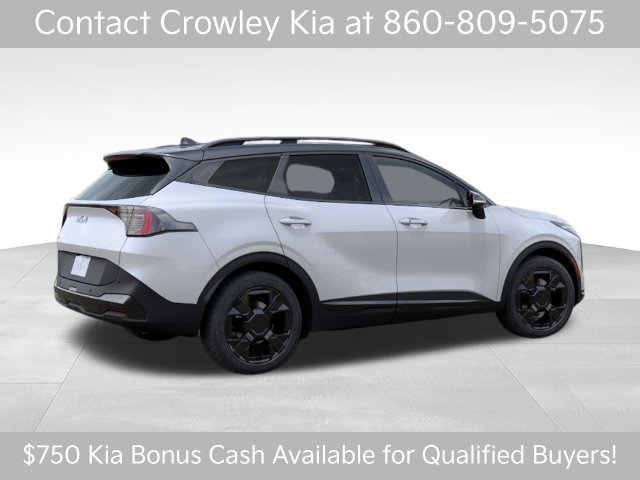 New 2027 Glacial White Pearl / Black Ro Kia X-Line image 6