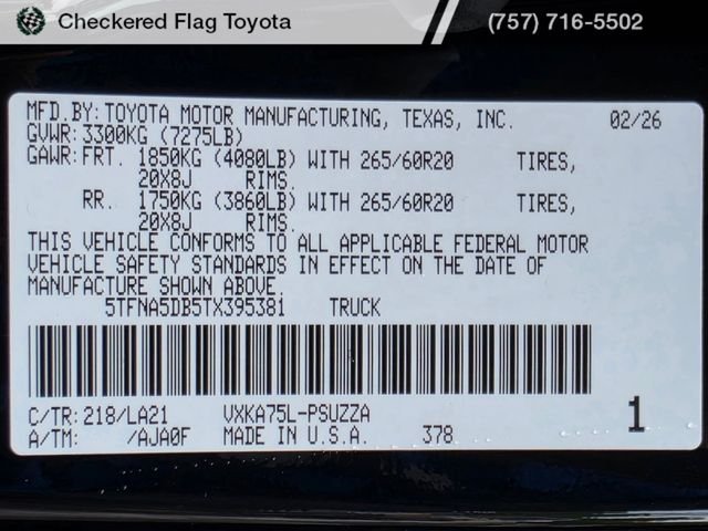 Used 2026 Midnight Black Metallic Toyota Platinum image 55