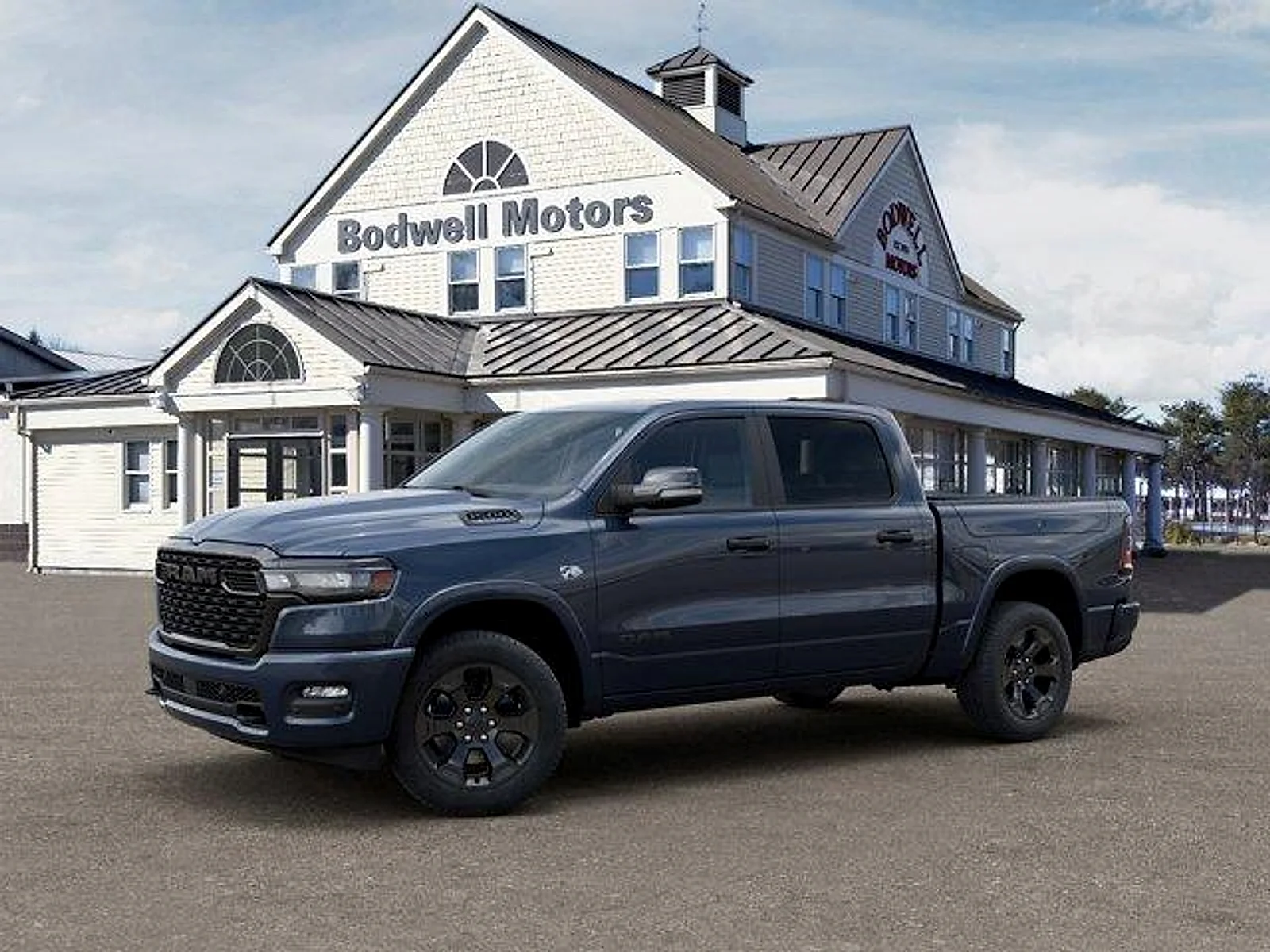 New 2026 Forged Blue Metallic Exterior Paint RAM Big Horn Quad Cab 4x2 6