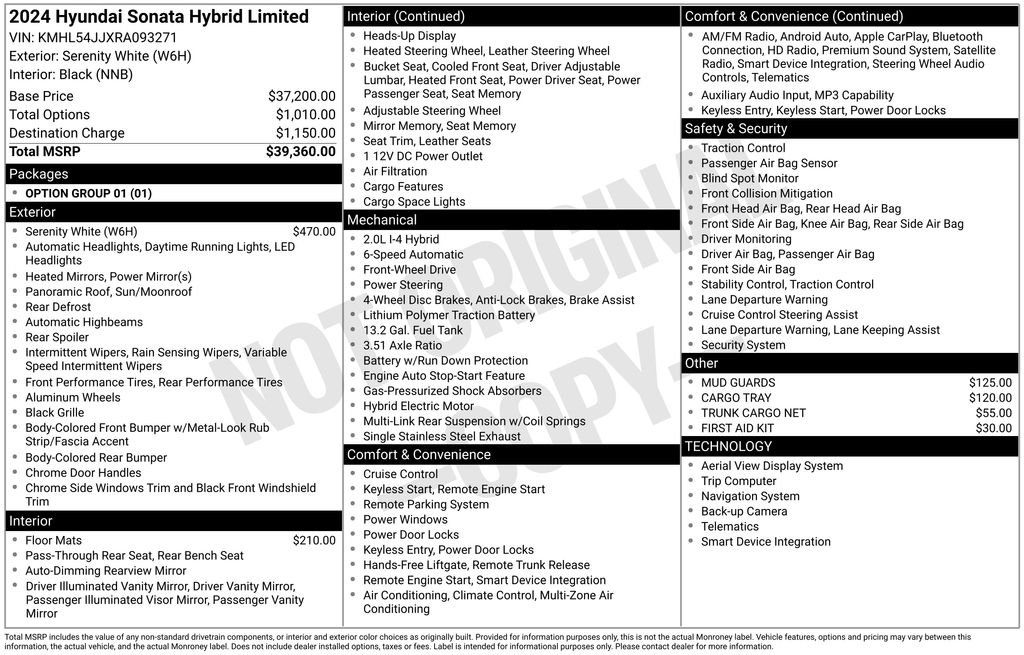 Used 2024 White Hyundai Limited image 25
