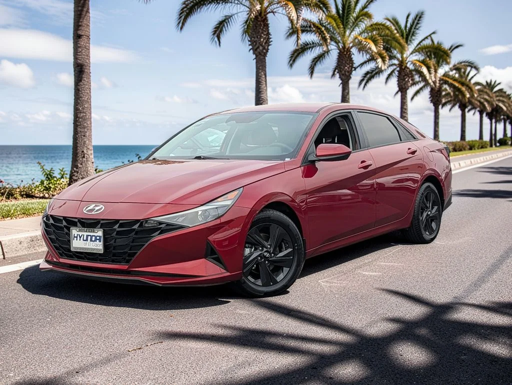Used 2023 Red Hyundai SEL image 2