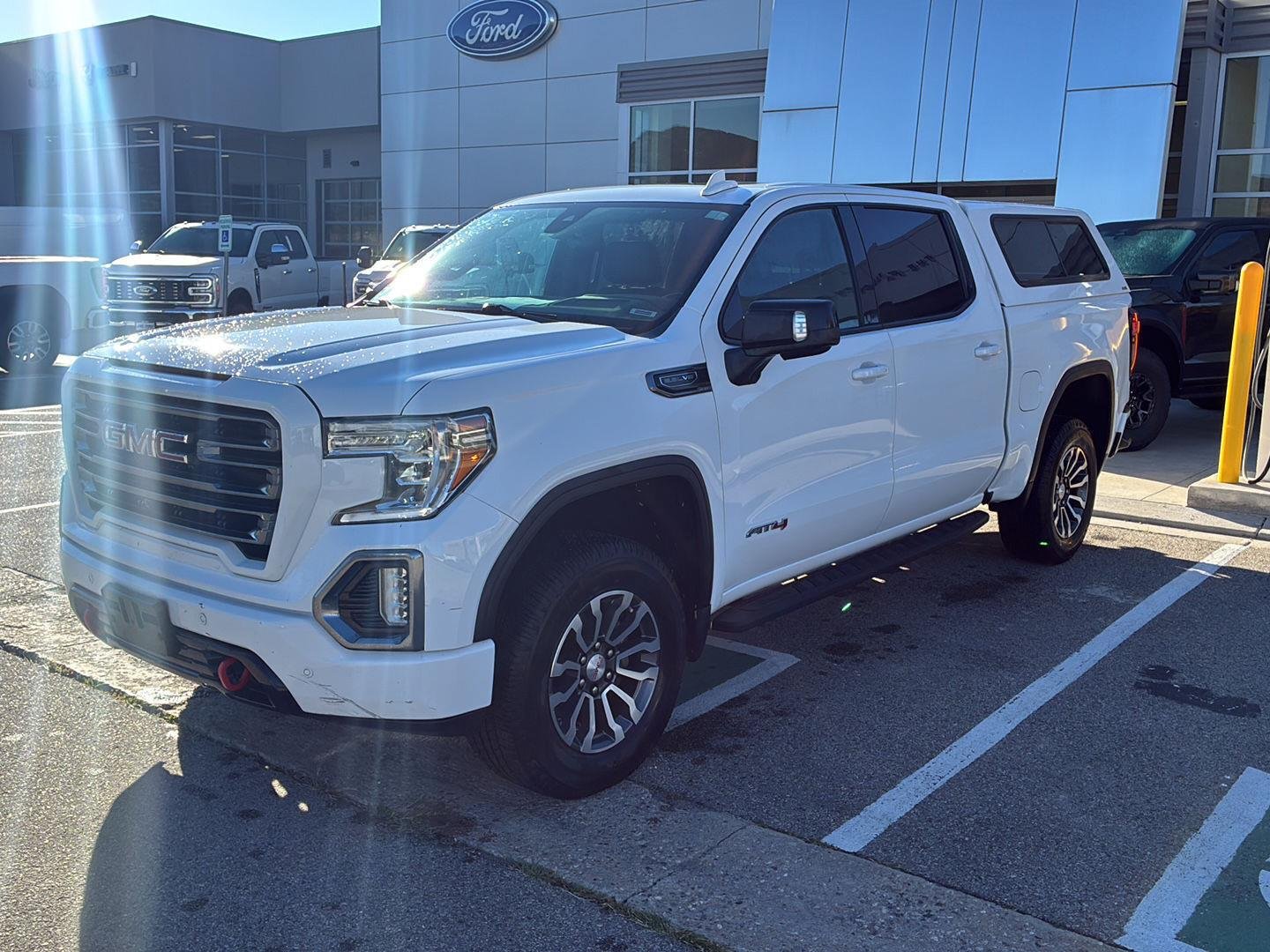 Used 2021 Summit White GMC AT4 image 1