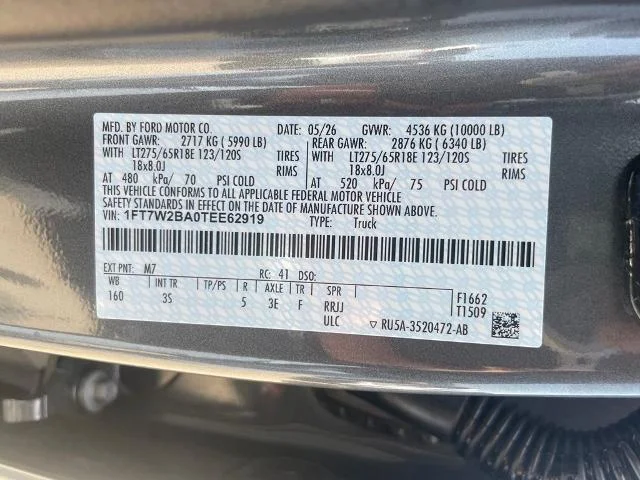 New 2026 Carbonized Gray Metallic Ford F-250® XLT image 36