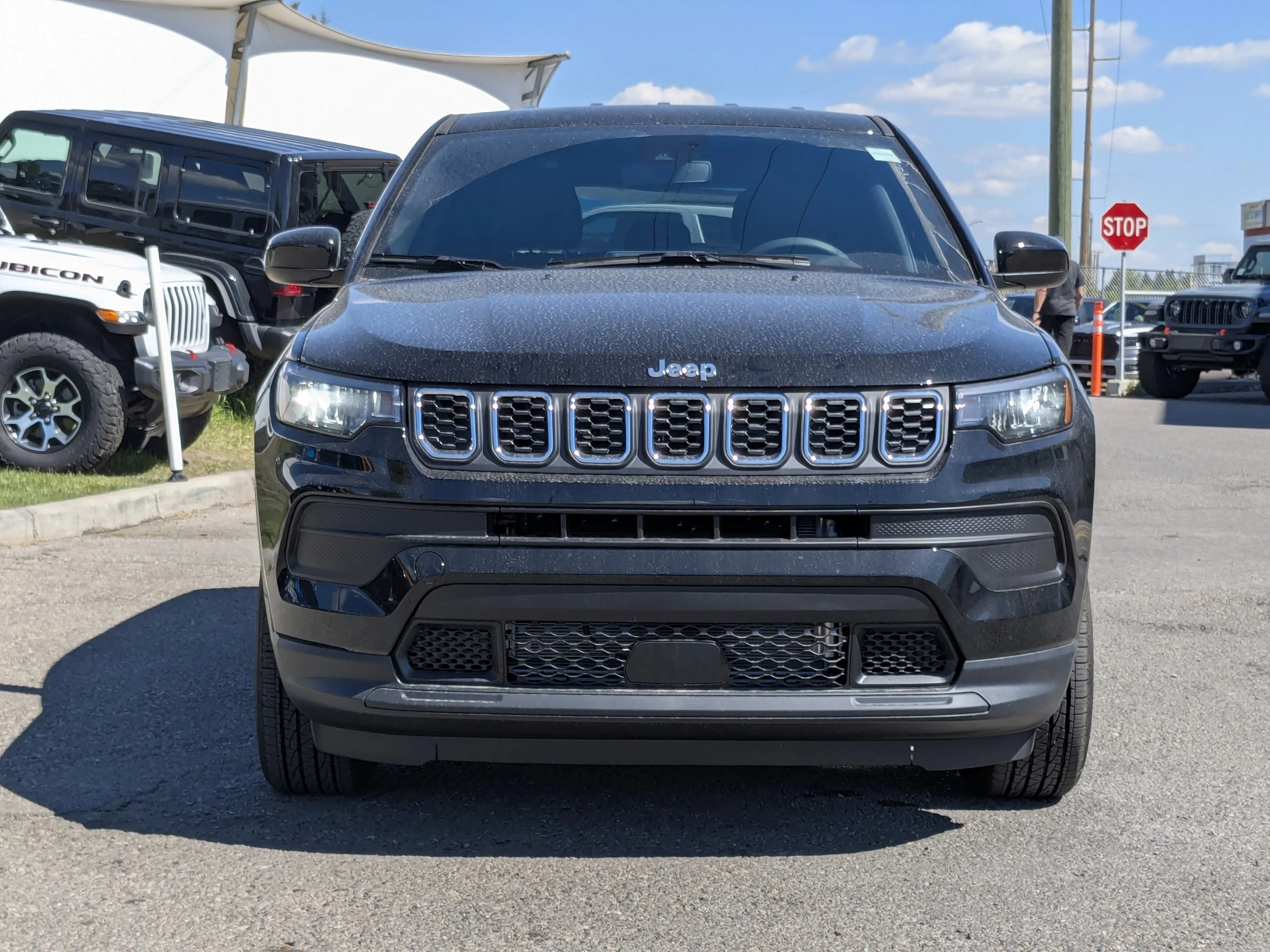 New 2025 Black Jeep Sport - - Forward Collision Warning - LED Head Lamps - Heated Seats and More! image 3
