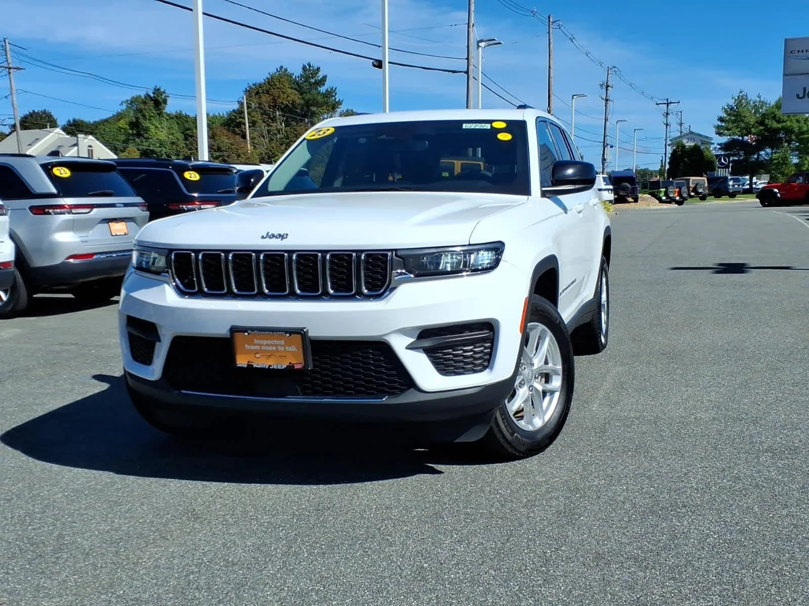 Certified Used 2023 Bright White Clearcoat Jeep Laredo X image 2