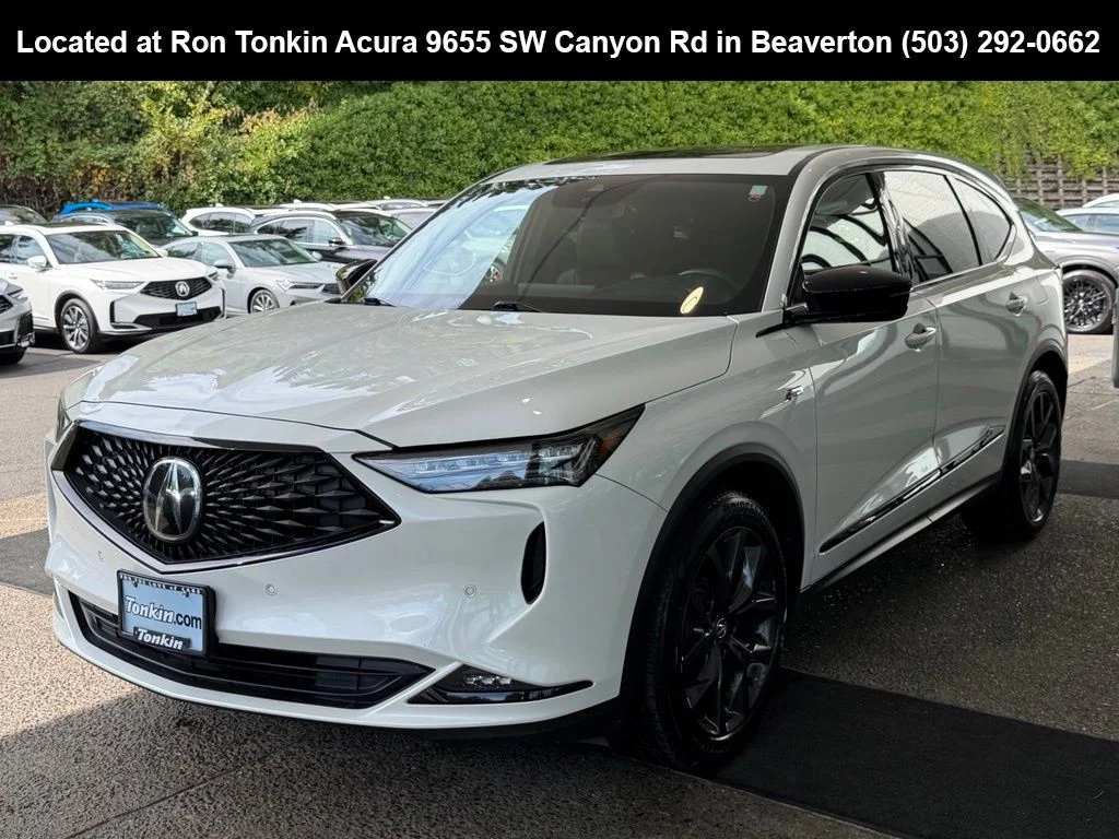 Used 2022 Platinum White Pearl Acura SH-AWD A-SPEC image 4