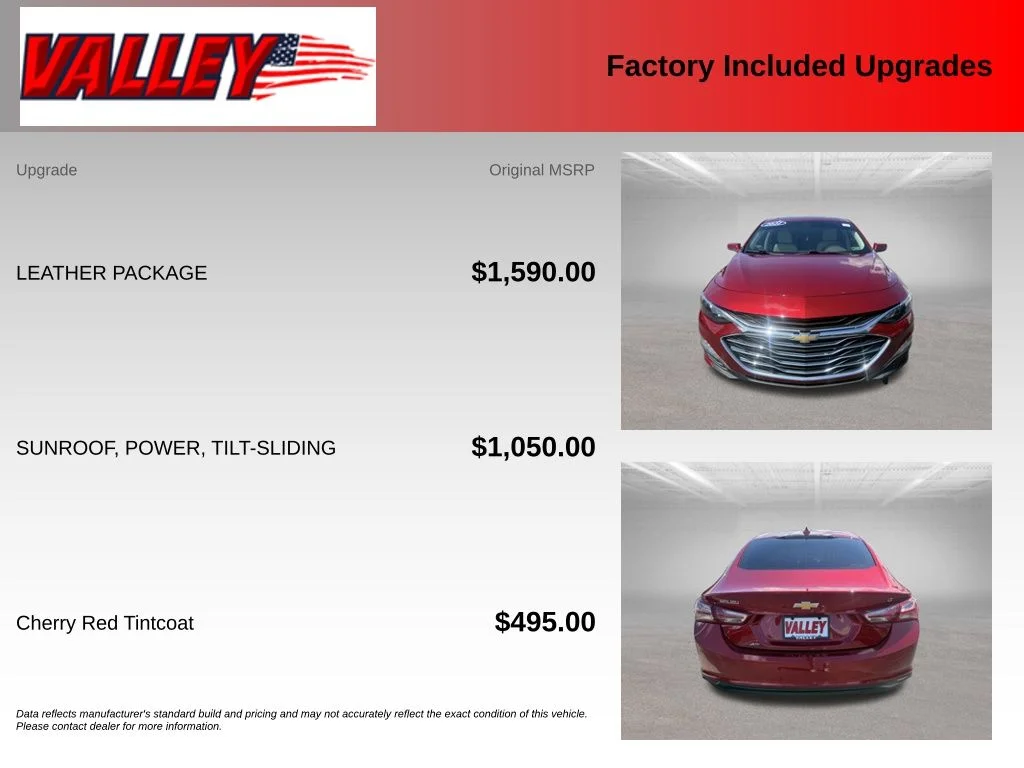 Certified Used 2021 Cherry Red Tintcoat Chevrolet LT image 6