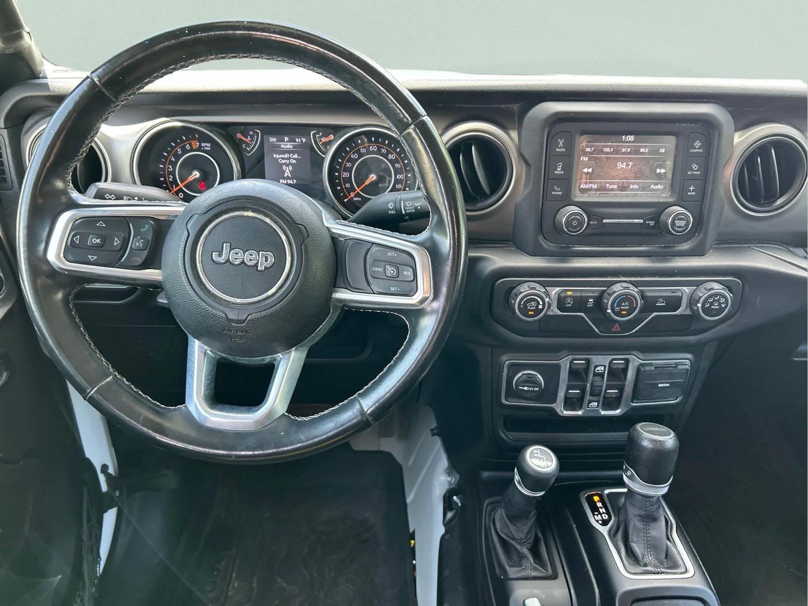 Used 2020 Bright White Clearcoat Jeep Sport image 23