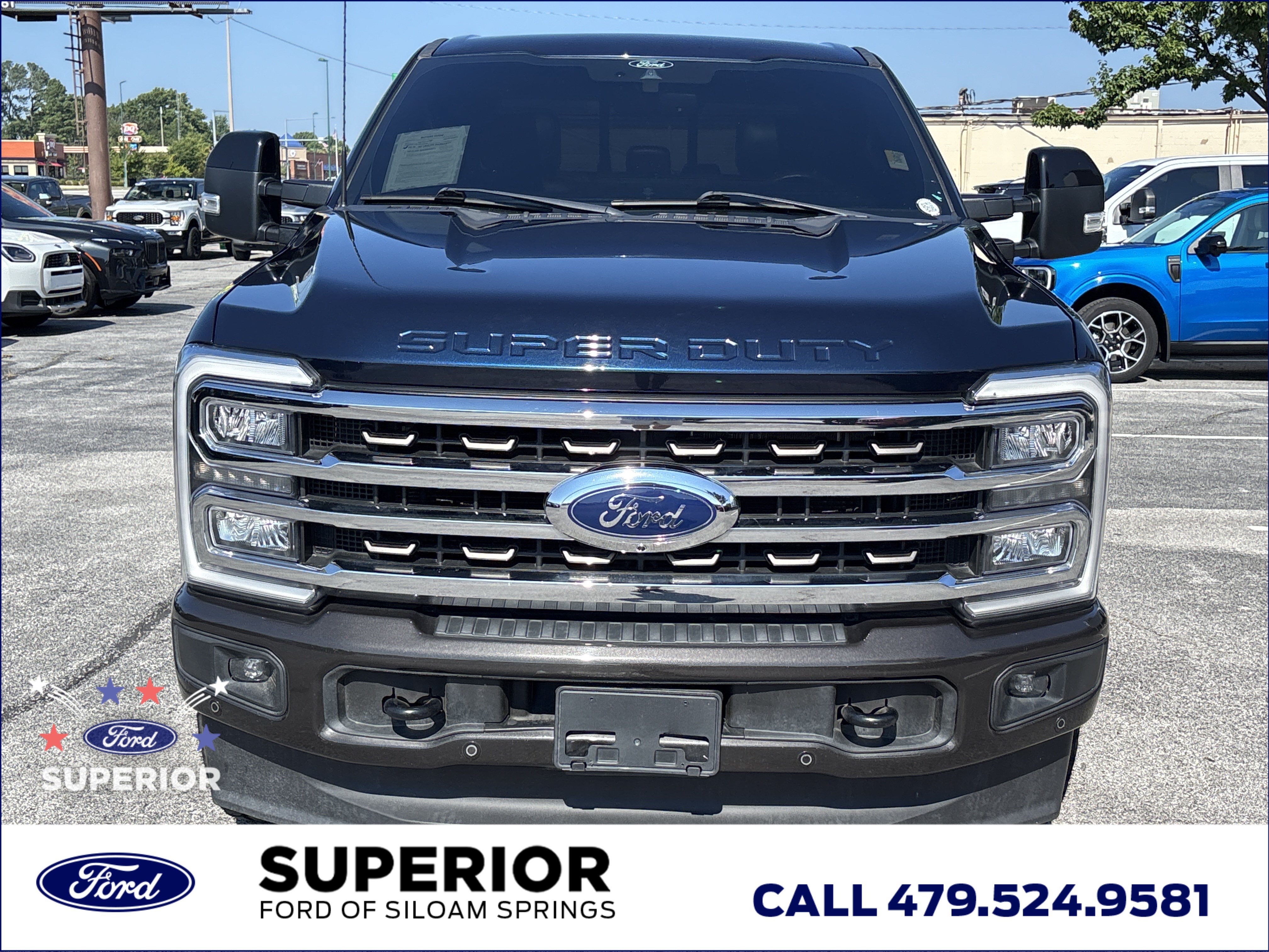 Used 2024 Antimatter Blue Metallic Ford King Ranch CrewCab 4WD image 12