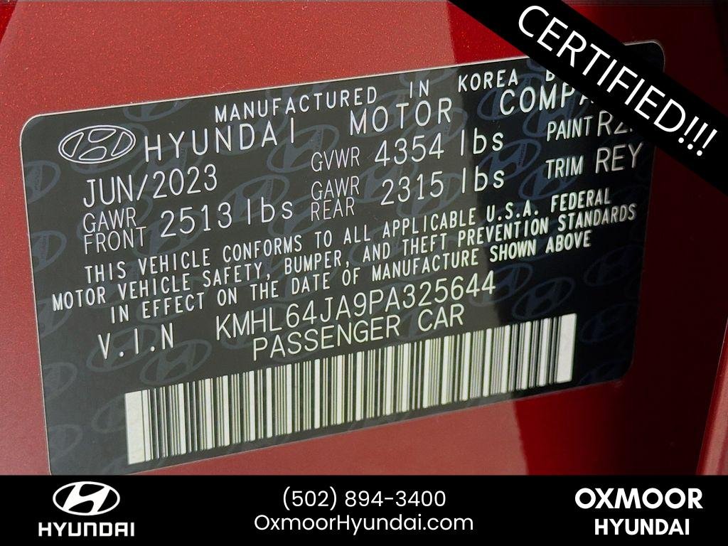 Used 2023 Ultimate Red Hyundai SEL image 31