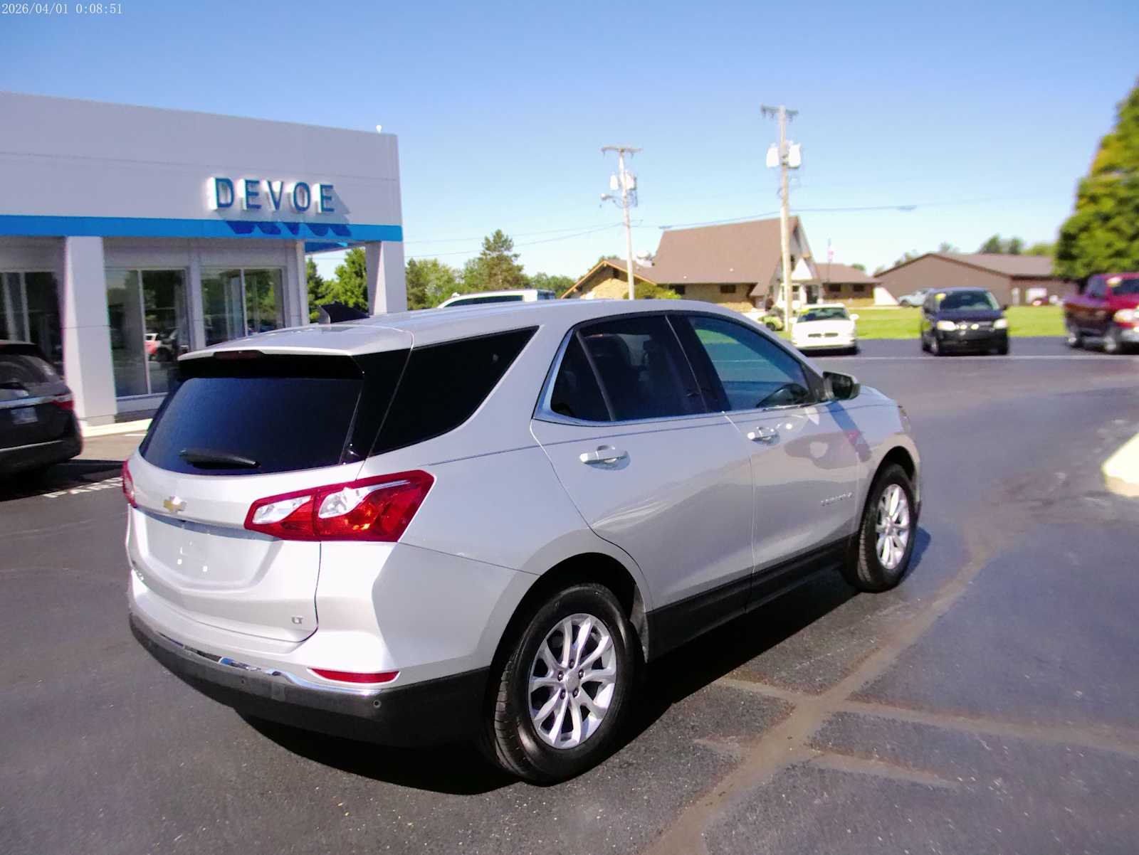 Used 2020 Chevrolet Equinox LT with VIN 3GNAXKEV6LS512639 for sale in Alexandria, IN