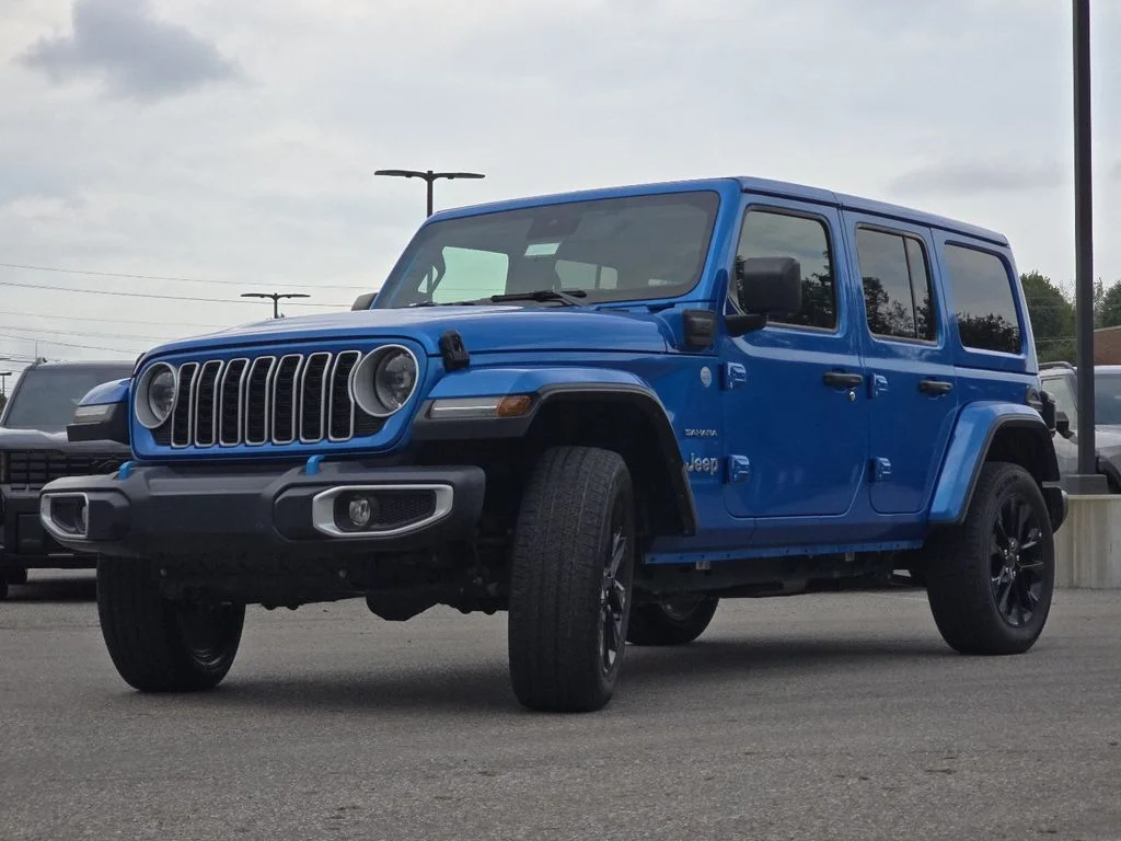 Used 2024 Blue Jeep Sahara 4xe image 12