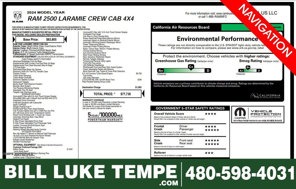 2024 RAM 2500 Laramie 4X4 Crew Cab SWB's photo