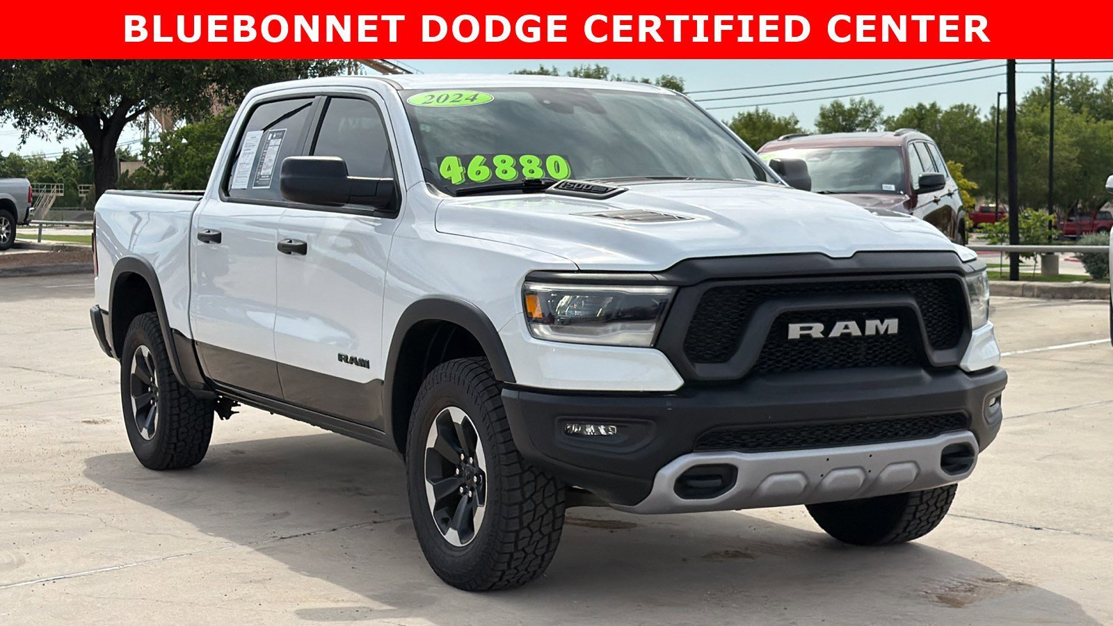 Used 2024 Bright White Clearcoat Ram Rebel image 3