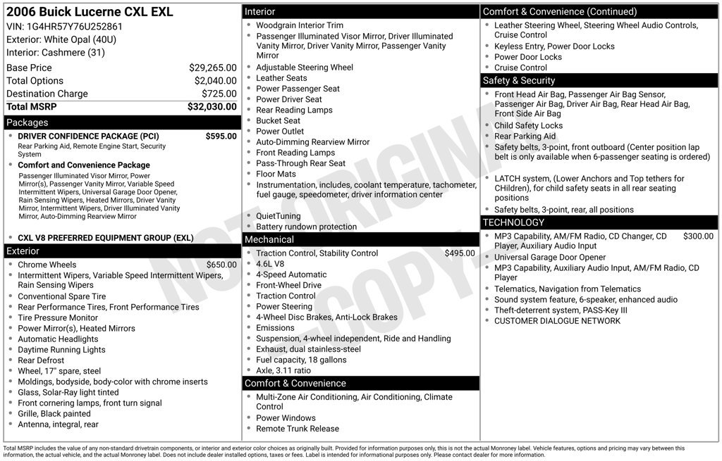 Used 2006 White Buick CXL image 2