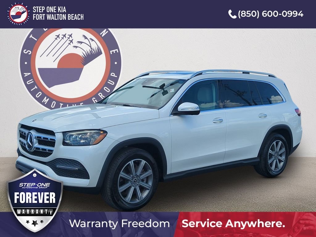 Used 2021 White Mercedes-Benz GLS 450 image 1
