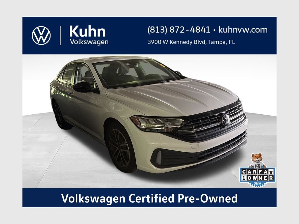 Certified Used 2024 White Volkswagen 1.5T Sport image 1