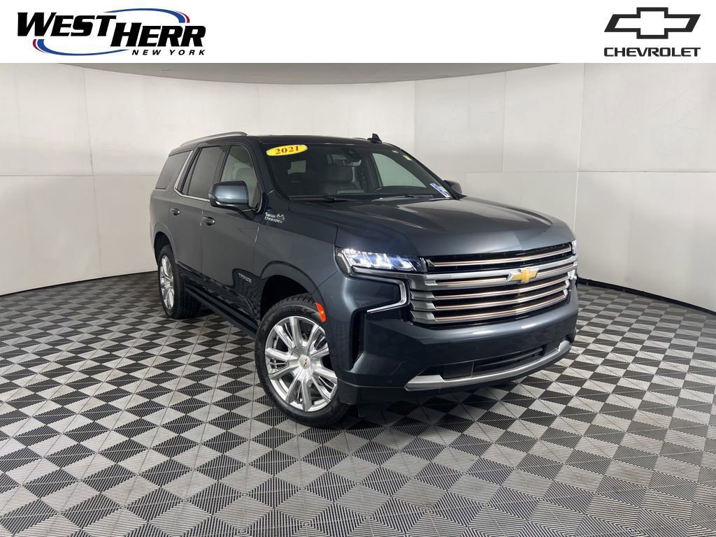 Used 2021 Shadow Gray Metallic Chevrolet High Country image 1