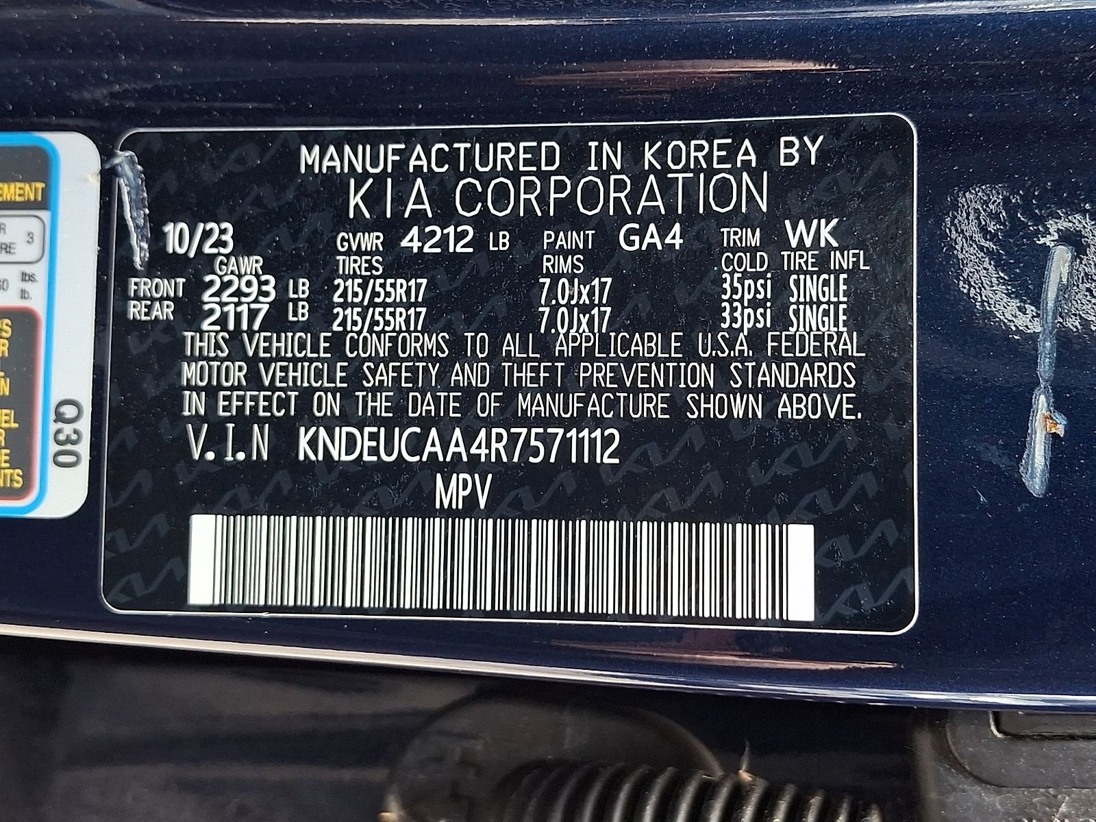 Used 2024 Blue Kia S image 27