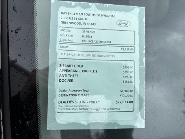 New 2026 Shimmering Silver Hyundai SEL image 2