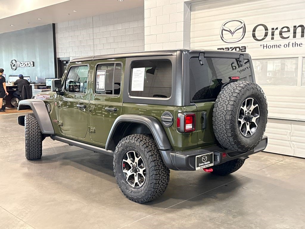 Used 2021 Sarge Green Clearcoat Jeep Unlimited Rubicon image 25