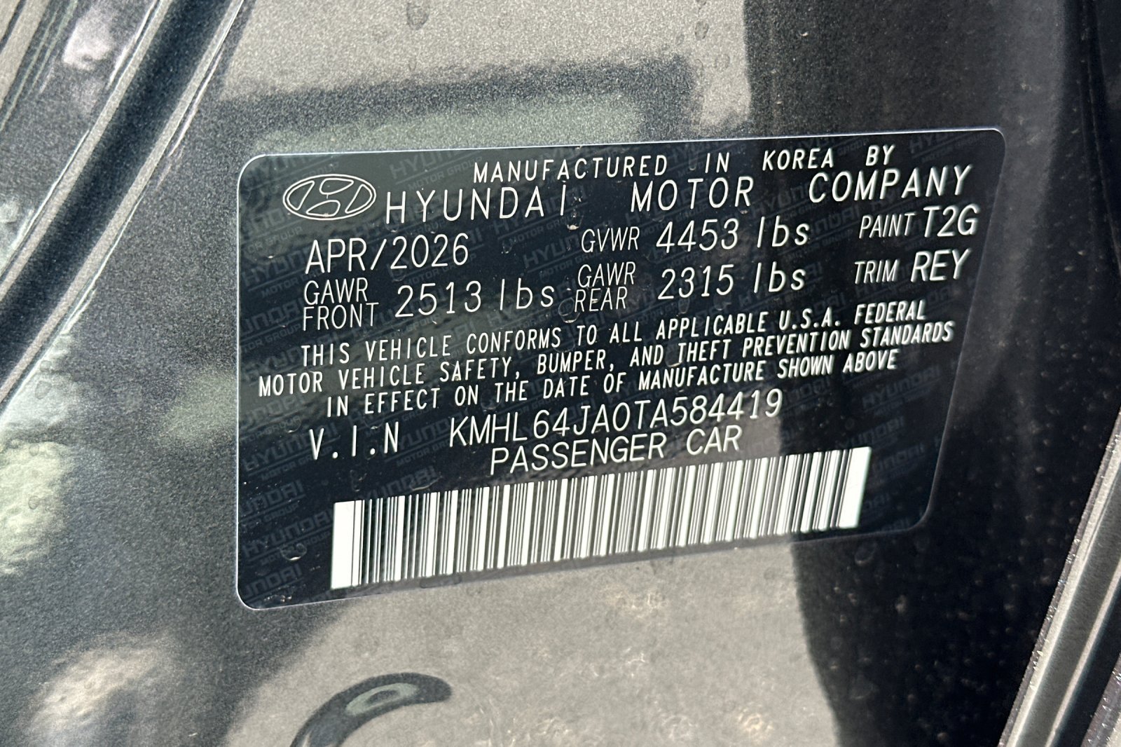 New 2026 Portofino Gray Hyundai SEL Sport image 27