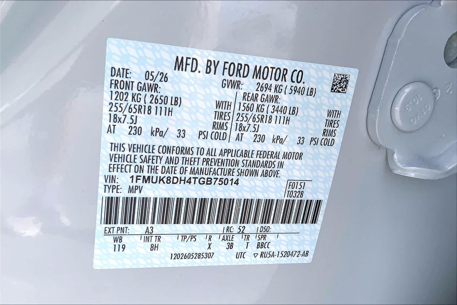 New 2026 Space White Metallic Ford Active image 18