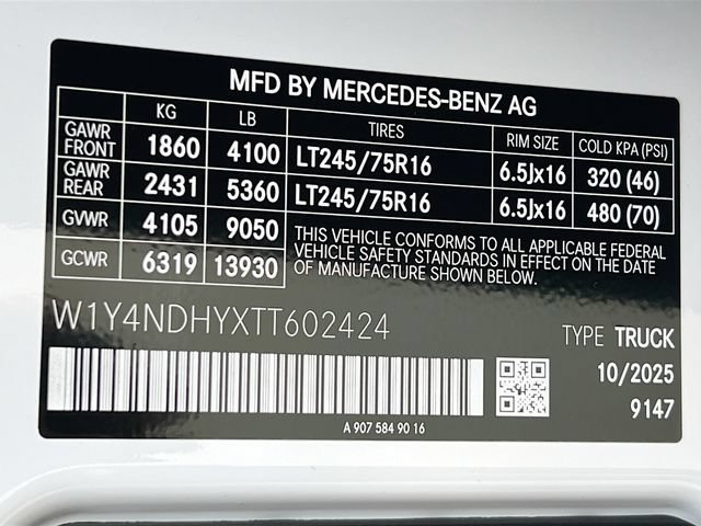 New 2026 Arctic White Mercedes-Benz Cargo 170 WB image 20