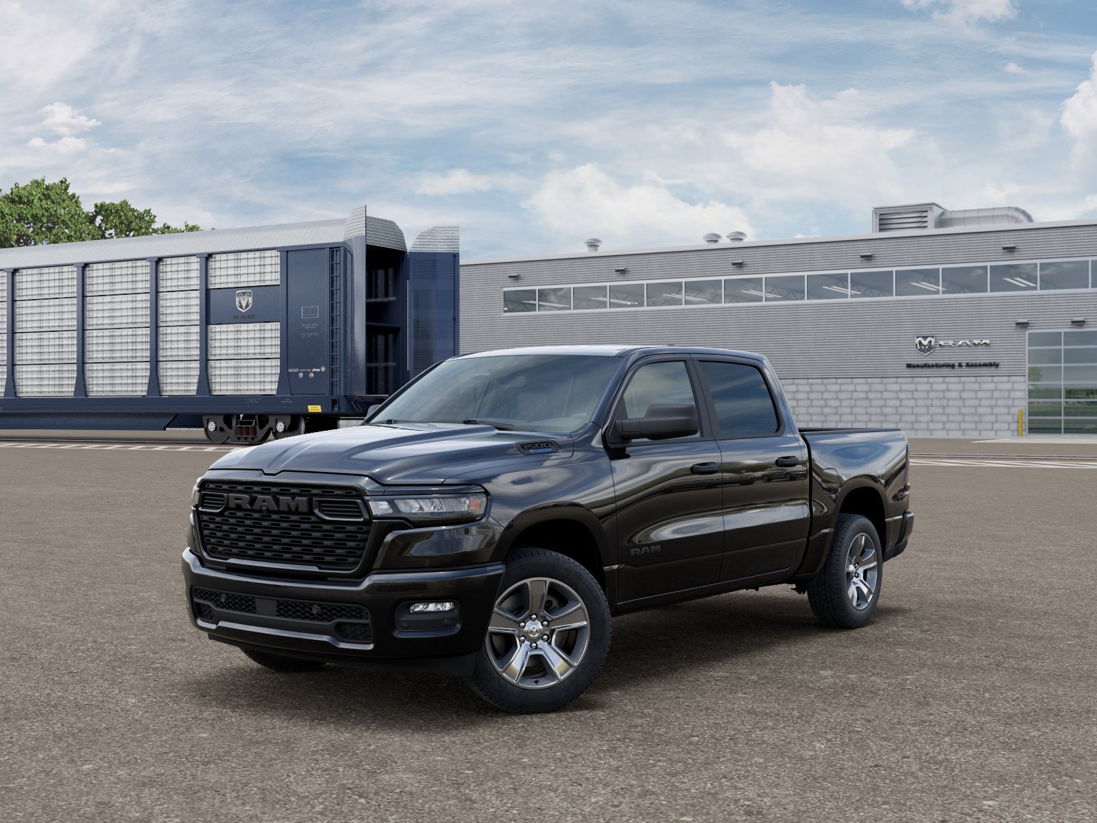 New 2026 Diamond Black Crystal Pearl-Coat Exterior Paint RAM  image 1