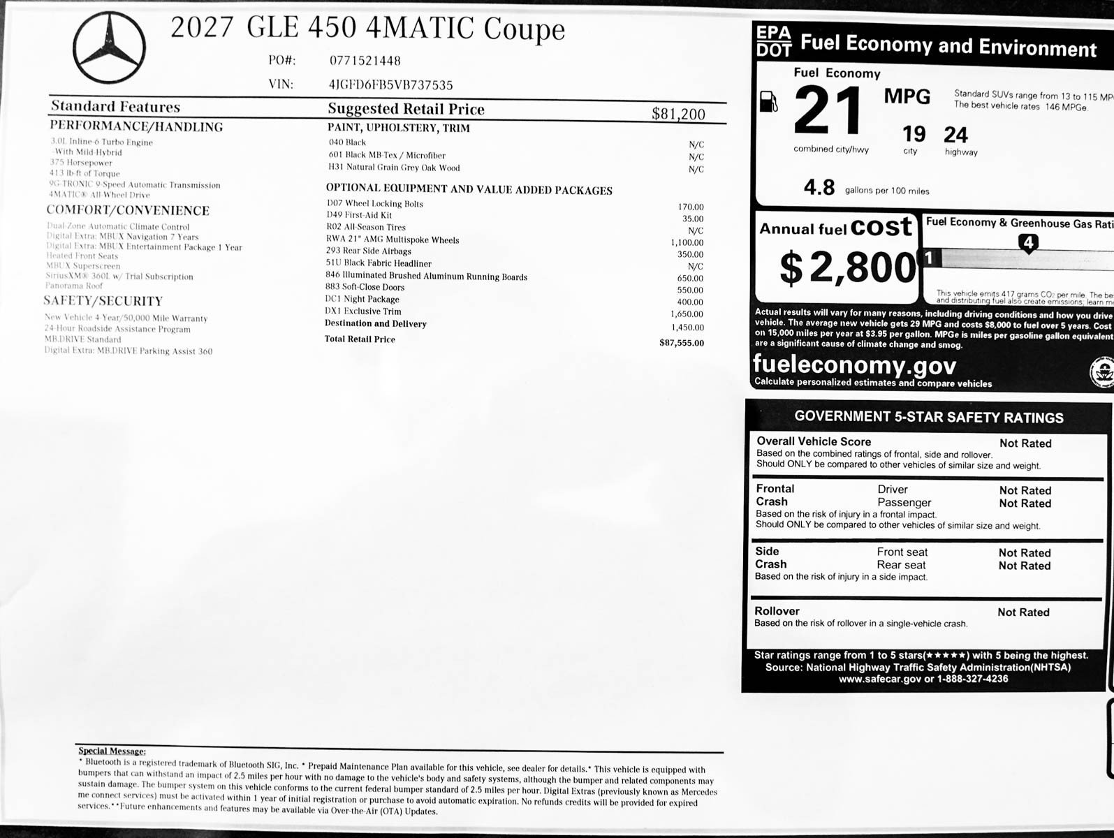 New 2027 Black Mercedes-Benz GLE 450 image 24